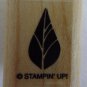 Stampin Up Leaf Itty Bitty Buds Collection Rubber Mounted Stamp Leaves