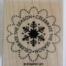 Stampin Up Celebrate the Season So Many Scallops Rubber Stamp Christmas Holiday