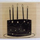 Stampin Up Cake Birthday Whimsy Rubber Mounted Stamp Party Occasion Hostess