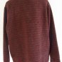 WOOLRICH Womens XL Black Cherry Zip Front Multi-Colored Striped Fleece Jacket