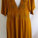 BCBG MAXAZRIA M Rayon Stretch Beaded Embroidered Empire Waist Dress