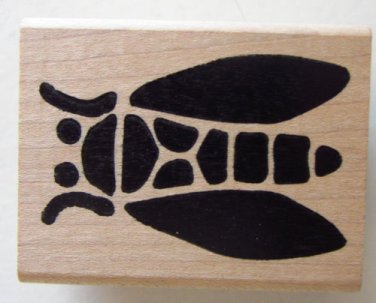 HOT POTATOES Bug Insect 2.5 x 2 Wood Mounted Rubber Stamp