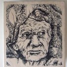 STAMPERS ANONYMOUS Older Womans Face Wood Mounted Stamp