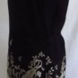 SACRED THREADS M 100% Rayon Black Floral Print Sleeveless Sun Dress