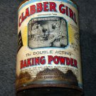 Vintage CLABBER GIRL BAKING POWDER Metal Can Empty Large Size 1 lb. 9 oz. No Lid