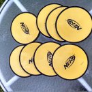 8 replacement discs Nerf skeet disk targets for 2007 launcher 7" round preowned