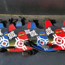lot 4 Nerf Dart Tag velcro front back vests 2 red 2 blue nice condition preowneD
