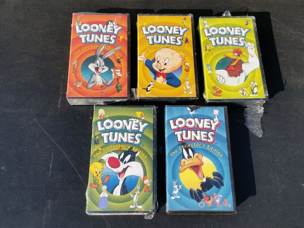 lot 5 VHS Looney Tunes Collector's Edition Bugs Daffy Porky Sylvester ...