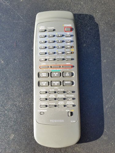 replacement remote control Toshiba VC-658 tested all buttons sending signals