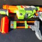 Nerf Vortex Praxis gun blaster with shoulder stock & 10 disc holder C-2822A 2010