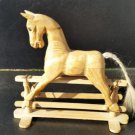 wood hobby rocking horse handmade in China for Authentic Models pre-owneD