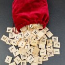 lot Q 203 various Scrabble wood letter tile repurpose craft part pieces preowned