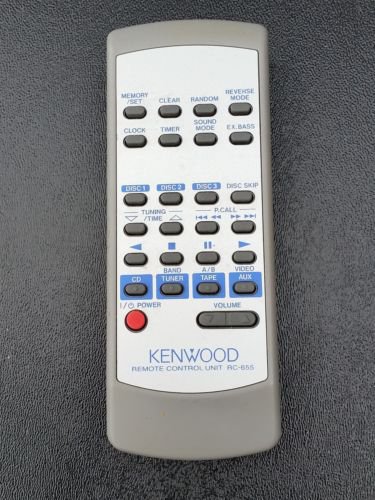 Replacement remote control Kenwood audio RC-655 tested all buttons working