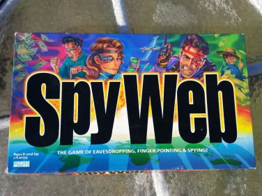 Spy Web board game#40720 Parker Brothers 1997 Hasbro eavesdropping spying compT