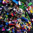 Lot E  6 pounds genuine LEGO various mix blocks pieces parts mixture w 4 figures