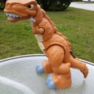 Fisher Price 2011 Imaginext tan brown T Rex dinosaur motion sound mouth moves
