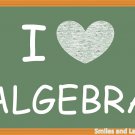 I Love Algebra, Printable Poster