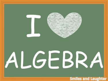 I Love Algebra, Printable Poster