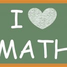 I Love Math, Printable Poster