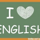 I Love English, Printable Poster