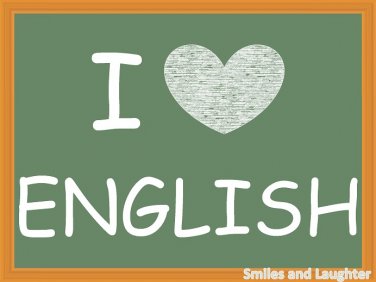 I Love English, Printable Poster