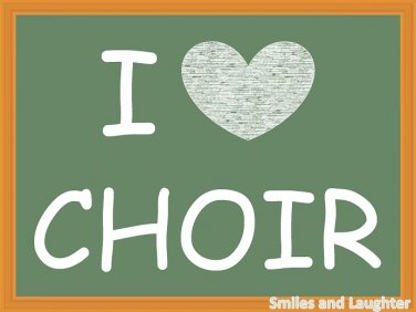 I Love Choir, Printable Poster