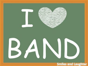 I Love Band, Printable Poster