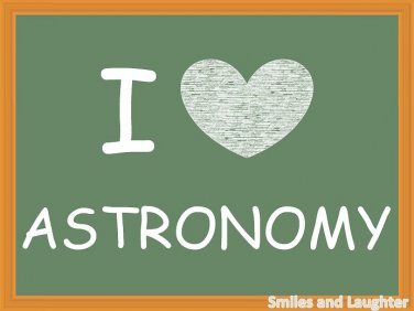 I Love Astronomy, Printable Poster