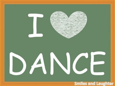 I Love Dance, Printable Poster
