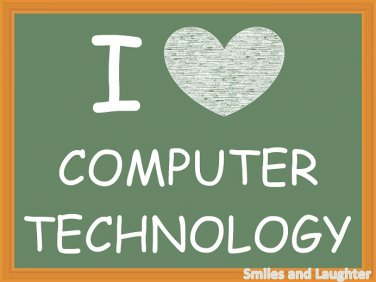 I Love Computer Technology, Printable Poster