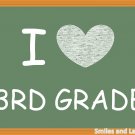I Love Third Grade, Printable Poster