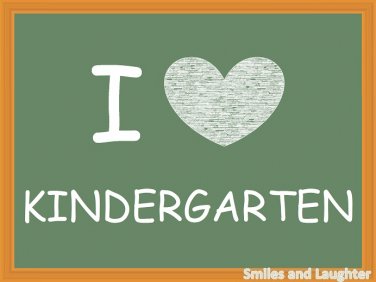 I Love Kindergarten, Printable Poster