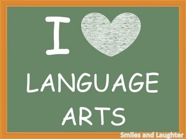 I Love Language Arts, Printable Poster