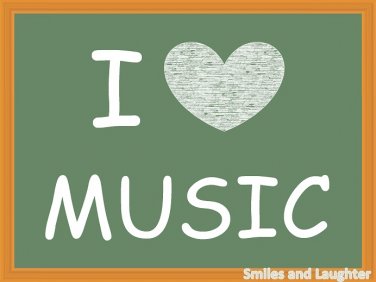 I Love Music, Printable Poster