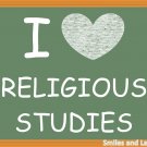 I Love Religious Studies, Printable Poster