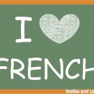 I Love French, Printable Poster