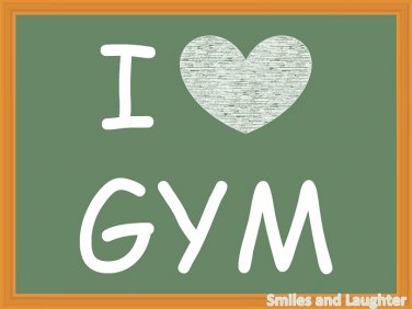 I Love Gym, Printable Poster