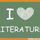 I Love Literature, Printable Poster