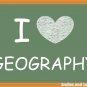 I Love Geography, Printable Poster