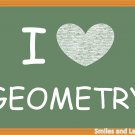 I Love Geometry, Printable Poster