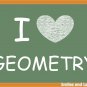 I Love Geometry, Printable Poster
