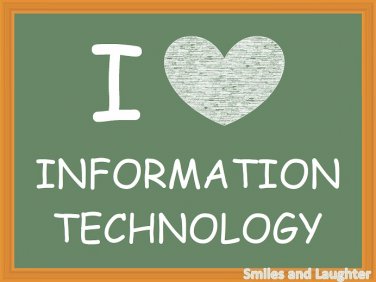 I Love Information Technology, Printable Poster