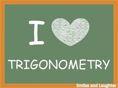 I Love Trigonometry, Printable Poster