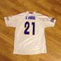 White Polyester GIA HANG NHAT QUOC GIE 2005 Soccer Majesty Cup Jersey Size: XL