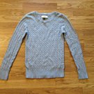 Women's Sonoma Gray Cotton Long Sleeve Sweater Top Size: M