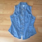 Women's Billie Blues Denim Vest Size: L