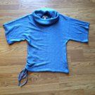 Women's Dressbarn Blue Acrylic Short Sleeve Turtle Neck Top Size: S