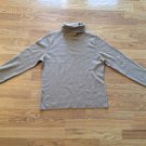 Ann Taylor Loft Tan Marino Wool Blend Long Sleeve Turtle Neck Sweater Size: XL
