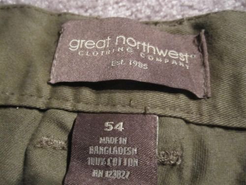 Men's Great Northwest Clothing Company Cargo Shorts Brown Size: 54