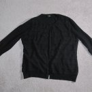 Women's Sweaterworks Black Button Up Sweater Size: L